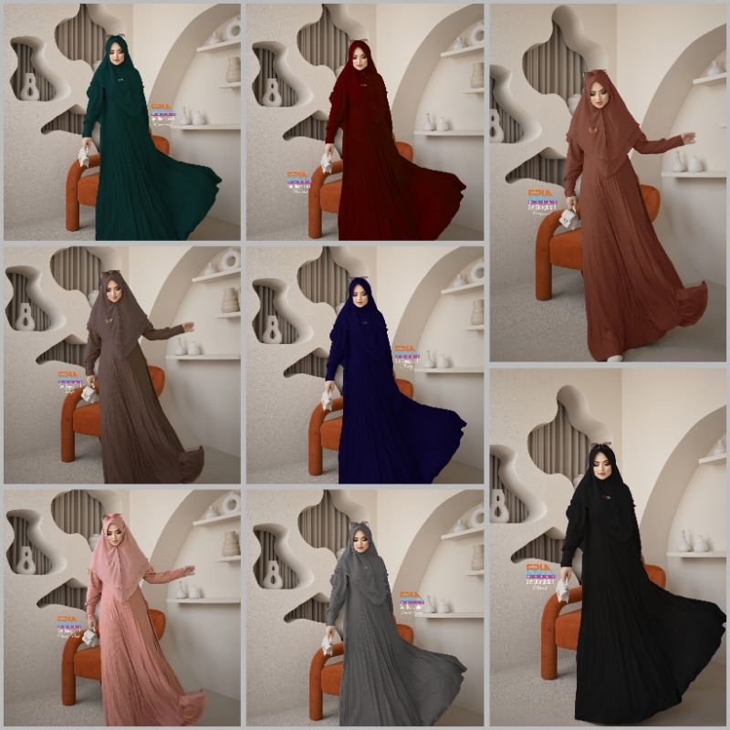 ER.HA] GAMIS SYARI / DRESS SET " SET BIANGLALA " By Erha/ Rindita Hijab