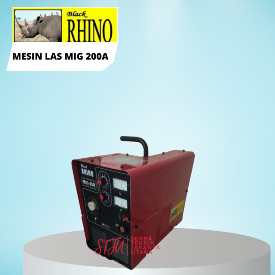 RHINO Mig 250 1phase Mesin Las CO Inverter MIG 250A TERMURAH