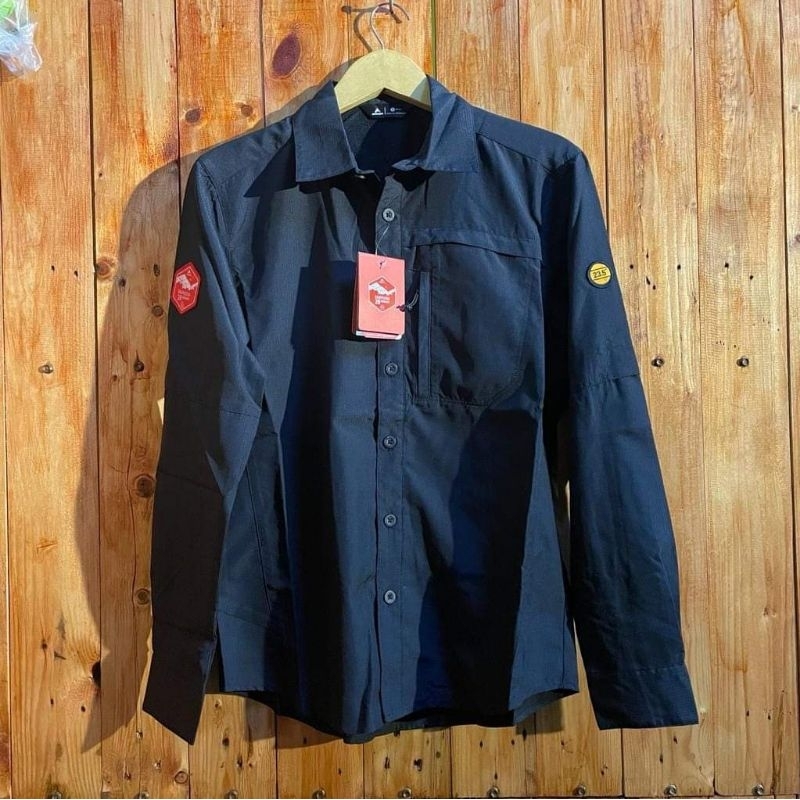Kemeja Eiger1989 Gravel M L Hitam Olive