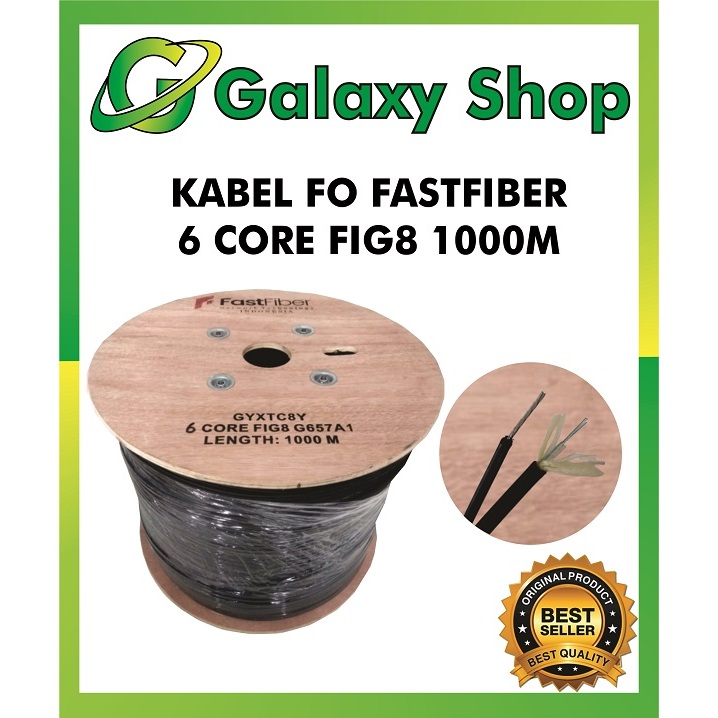 Kabel Fiber Optic 6 Core FIG8 1000M
