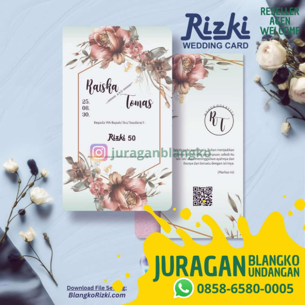 Blangko Undangan Rizki 50 | Juragan Blangko Undangan