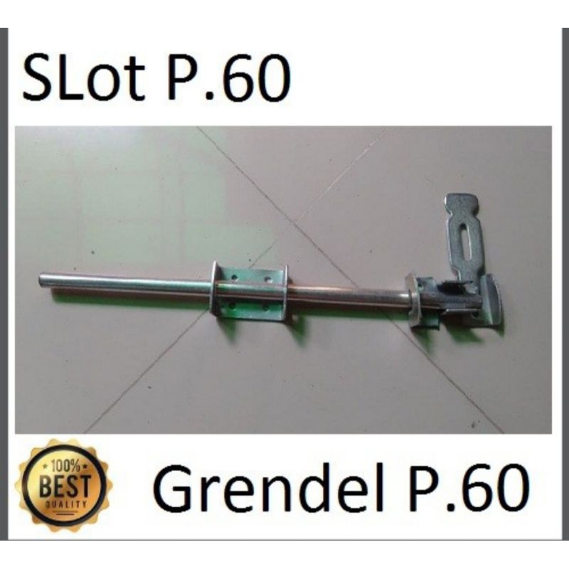 Slot grendel pintu pagar besi gebyog panjang 60cm berkualitas