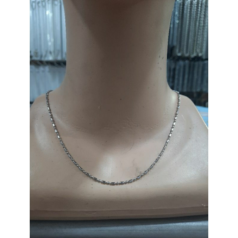 Kalung Bambu Kalung Monel Anti Karat 100% Pria Wanita