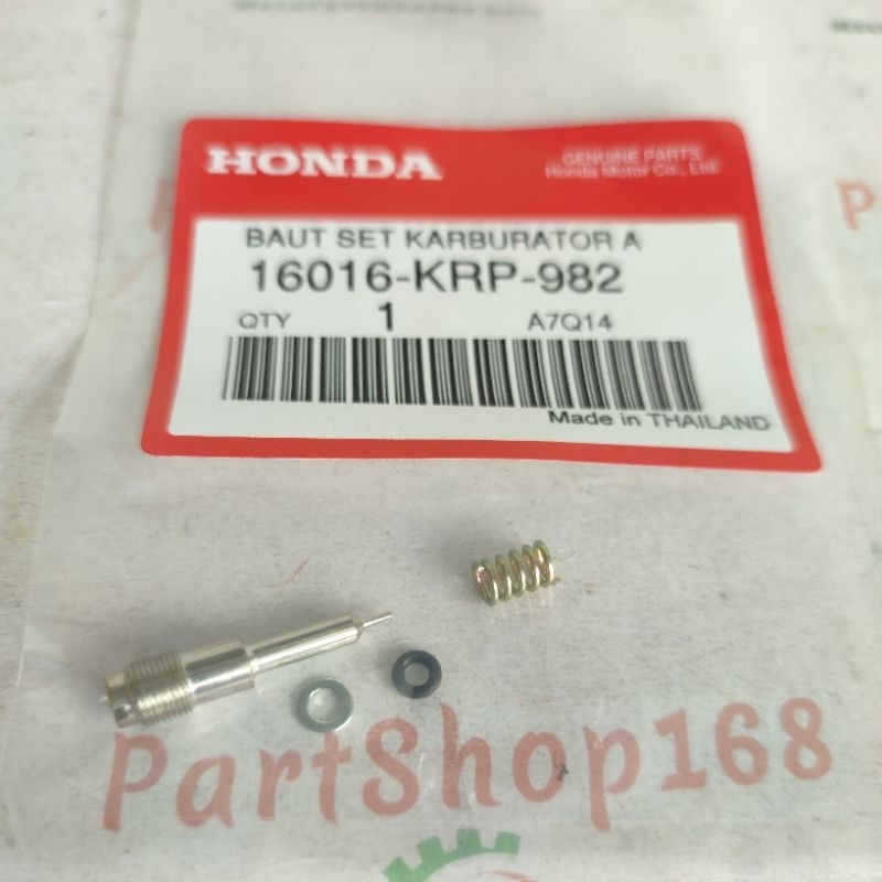 Baut Set Karburator Baut Stelan Angin BEAT Scoopy Vario Spacy Honda Thailand 16016-KRP-982