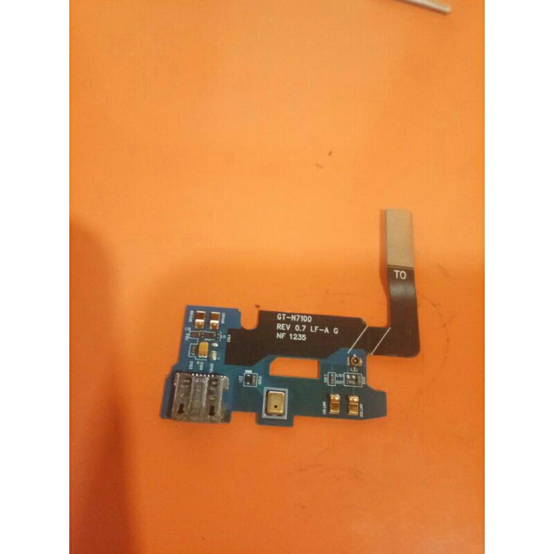 papan charger samsung note 2/N7100 bekas ori