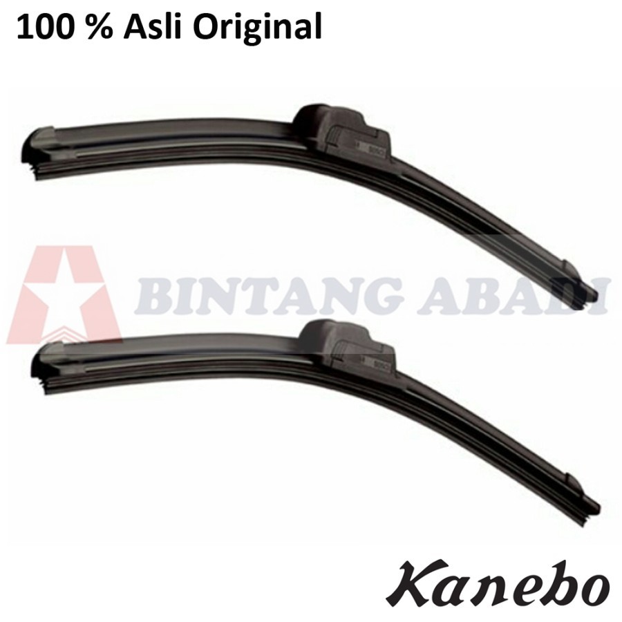Kanebo Wiper Blade Frameless Tanpa Gagang / Karet Pembersih Kaca Mobil - ORIGINAL