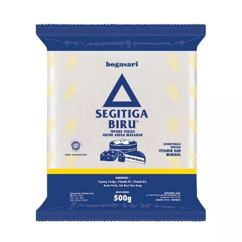 

TEPUNG TERIGU SEGITIGA BIRU KEMASAN 500 GR