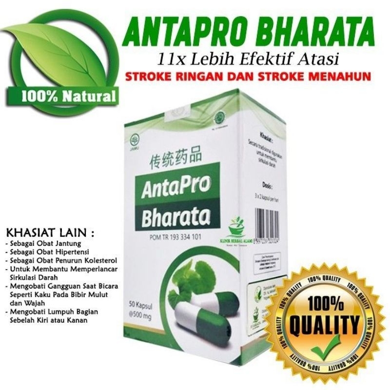Antapro Bharata Obat Stroke Kolesterol Darah Tinggi Hipertensi Epilepsi Saraf Kejepit