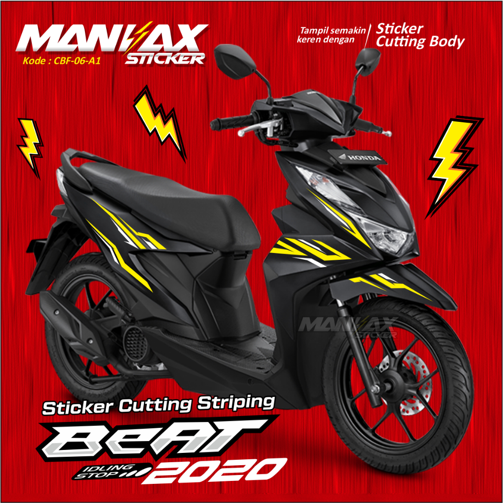 Cutting sticker honda beat deluxe - Sticker Cutting Body Motor Honda Beat Deluxe 2020 2021