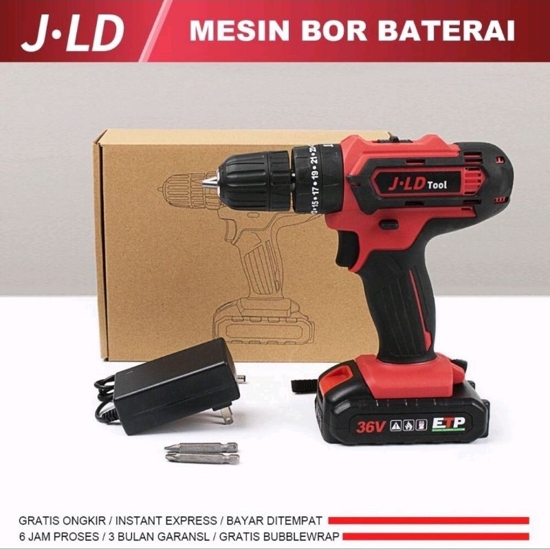 JLD 36 V 10mm bor impact baterai jld tool impact 2 baterai