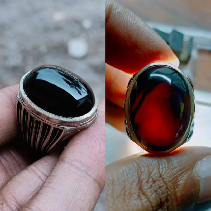Yaman Wulung ring alpaka super size 8