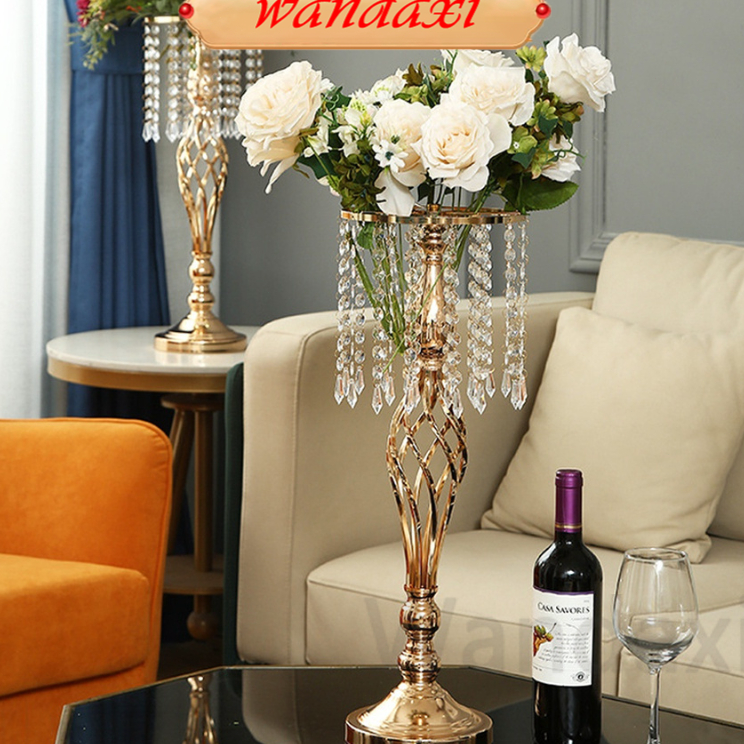 Ready ⭐Ready/COD⭐Hollow S-shaped Crystal Acrylic Vase tempat bunga vas flower holder dekorasi pajang