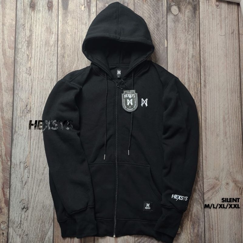 TOP SEARCH  HEXSYS HOODIE PRIA FLEECE COTTON FULL BORDIR (A1)