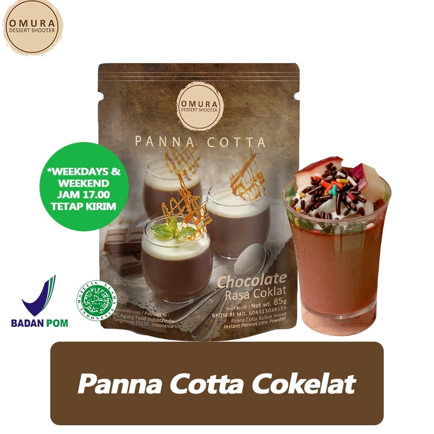 

Dijual [PANNA COTTA] Panna Cotta Pudding Sutra ala Italia Rasa Chocolate / Cokelat Omura Dessert Shooter Instant Powder