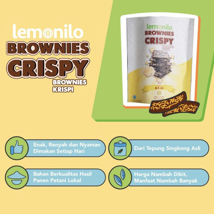 

Terkini LEMONILO BROWNIES CRISPY RASA KEJU | CEMILAN DIET SEHAT - cheese - cis