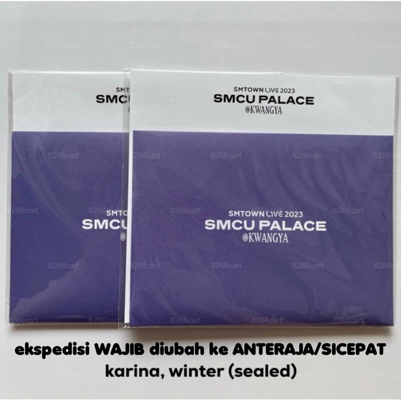 karina & winter ar ticket smcu palace 2023 @ kwangya fullset sealed