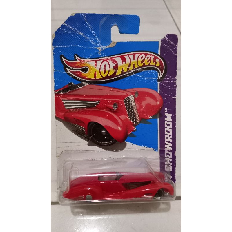 hot wheels custom cadillac fleetwood red/black bad card