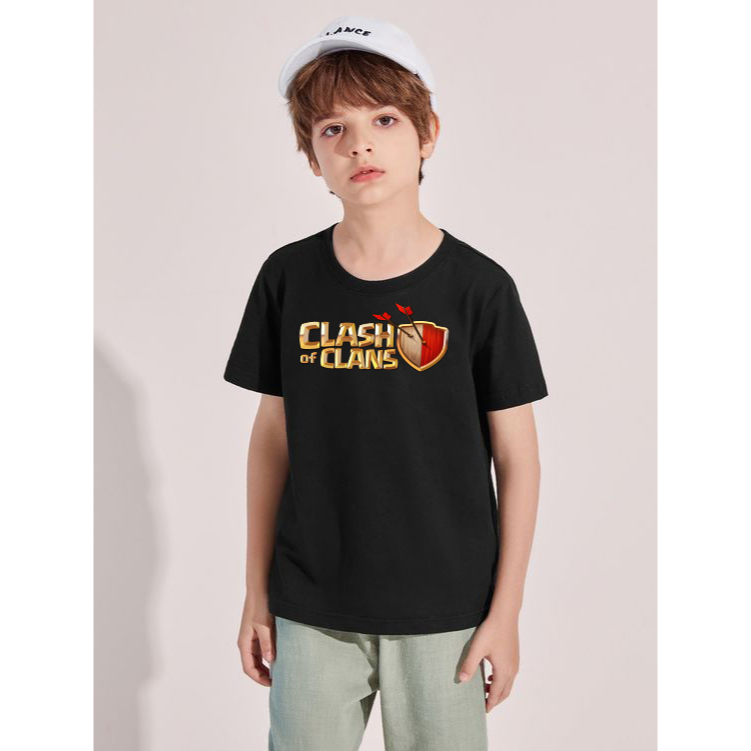 Restock Tshirt Kaos Anak Logo Games Clash of Clans