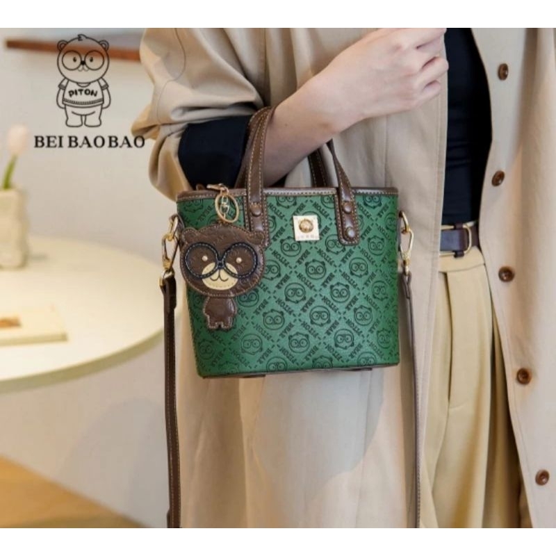Hidayoshi Bags Fashion Piton Bear Tote Mini #S-8123 ORI