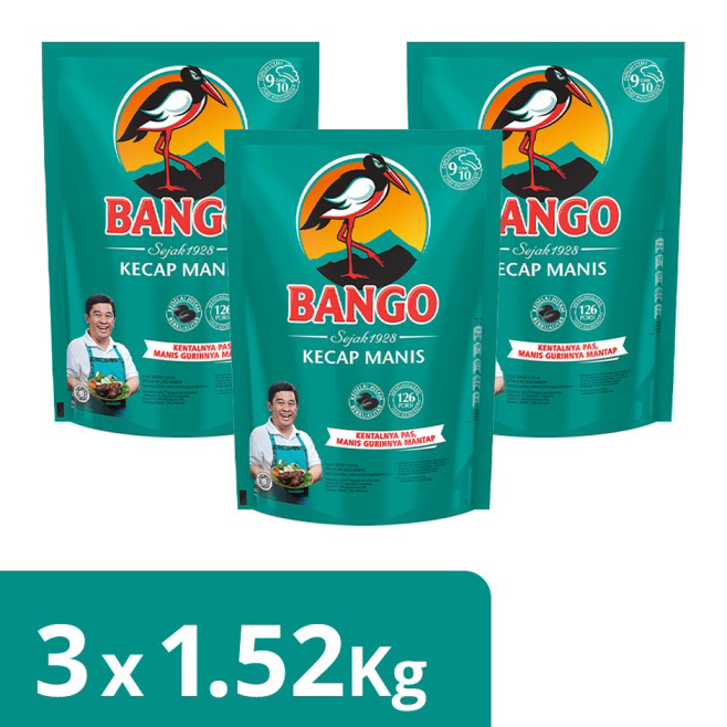 

☇✯✱ Bango Kecap Manis Pouch 1.52Kg - 3 Pouch