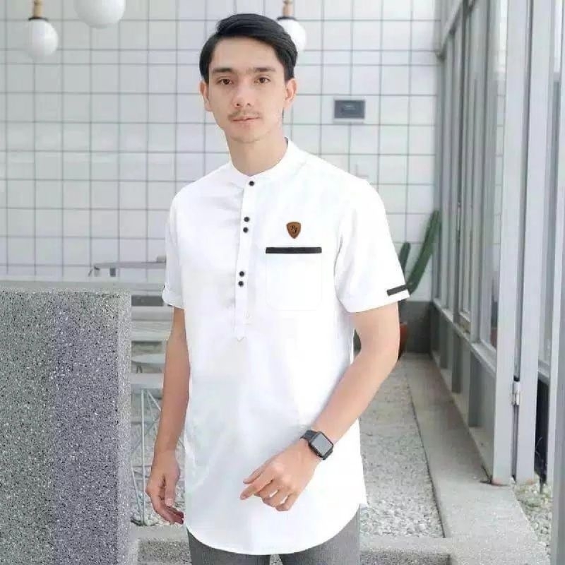 Baju Muslim Model Kurta Pakistan Pakaian Islam Koko Pria Dewasa Bahan Katun Halus Tebal