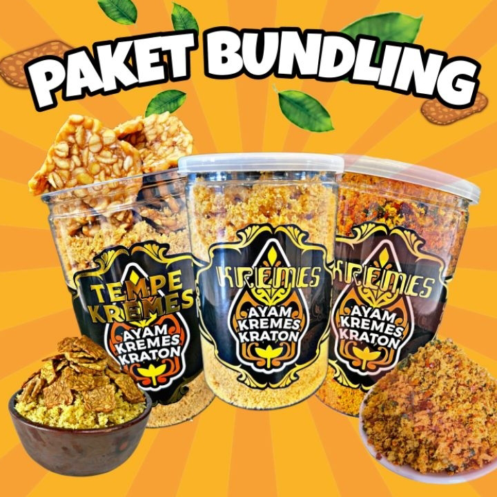 

Harga Termurah 《PAKET BUNDLING》3 Kremes (Original, Pedas Daun Jeruk, Tempe) Baru