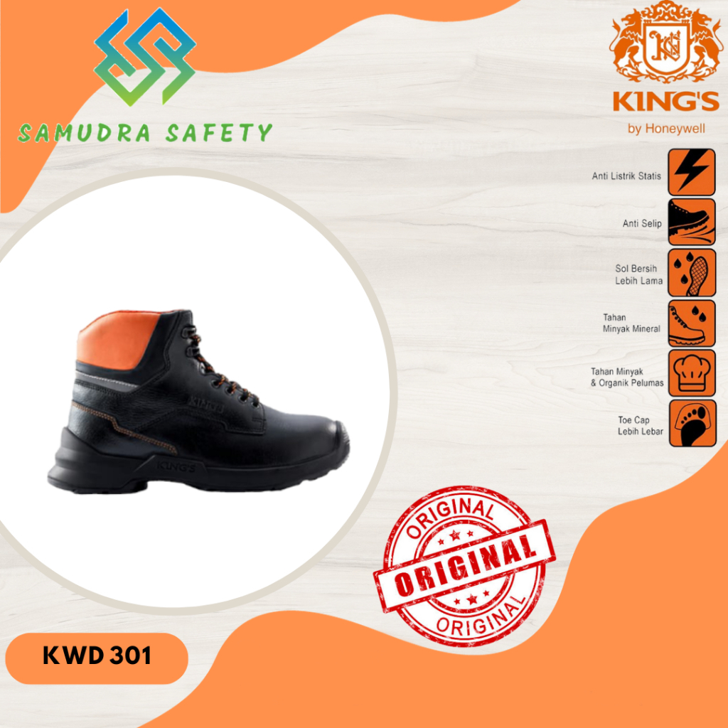 Safety Shoes Kings by Honeywell | Sepatu Safety Kings by Honeywell || KWD 301 X || Original 