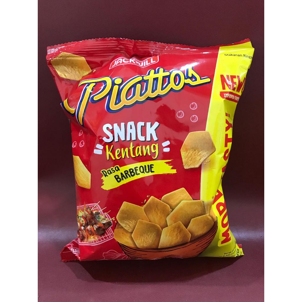 

Piattos Snack Kentang Rasa Barbeque 70g - Potato Snack Rasa Bbq Piattos