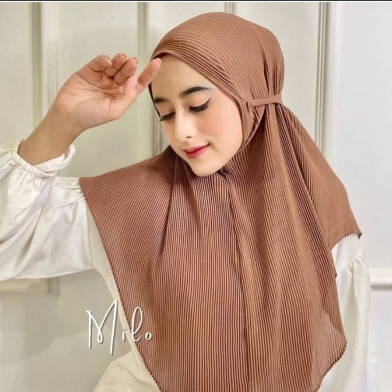 Hijab instan Syari Plisket lidi Premium
