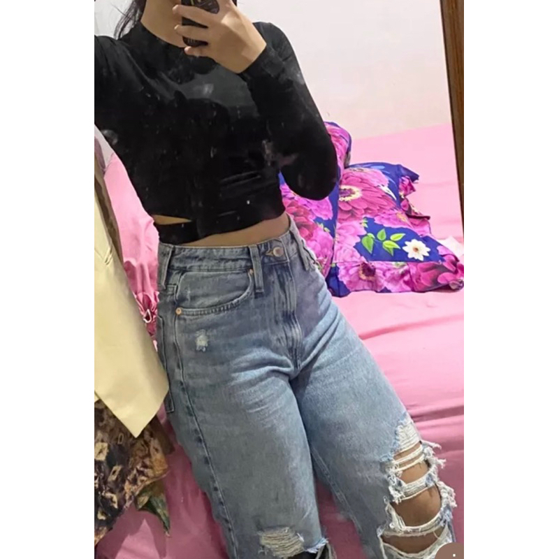 PO kulot jeans rippe H&M