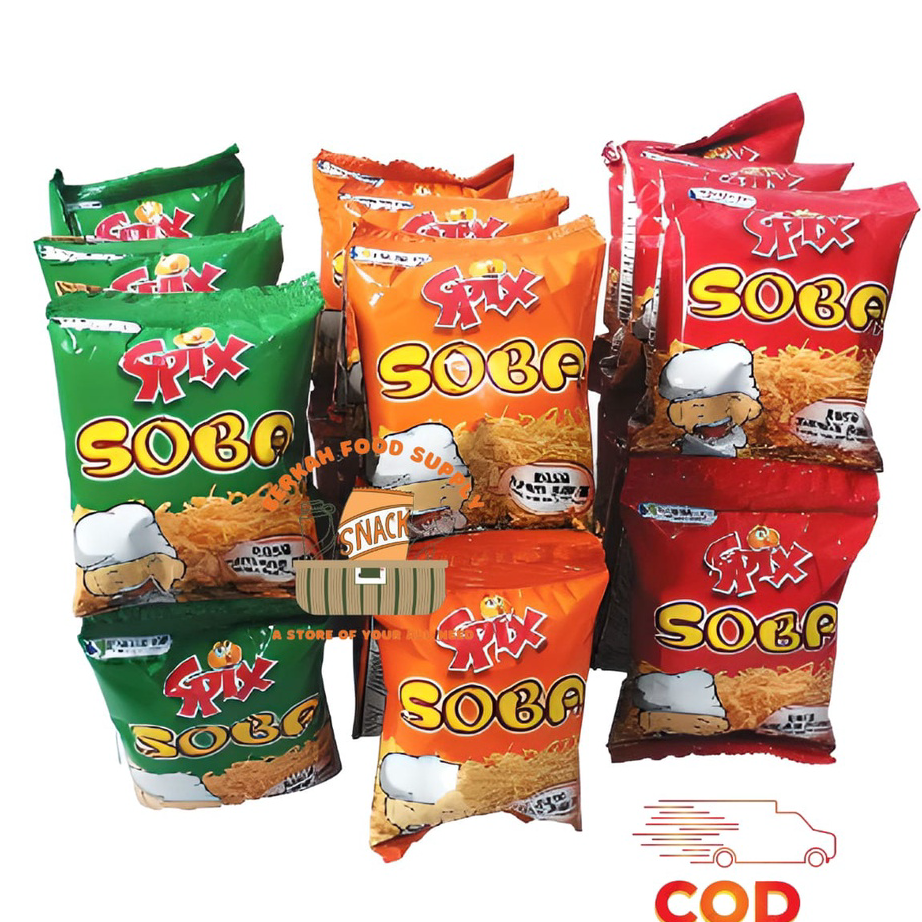 

Best Produk ( BERKAH ) SOBA SPIX Mie Renceng 10 pcs x 17gr Spix Soba Mie Goreng Instant siap makan snack cemilan anak murah Promo