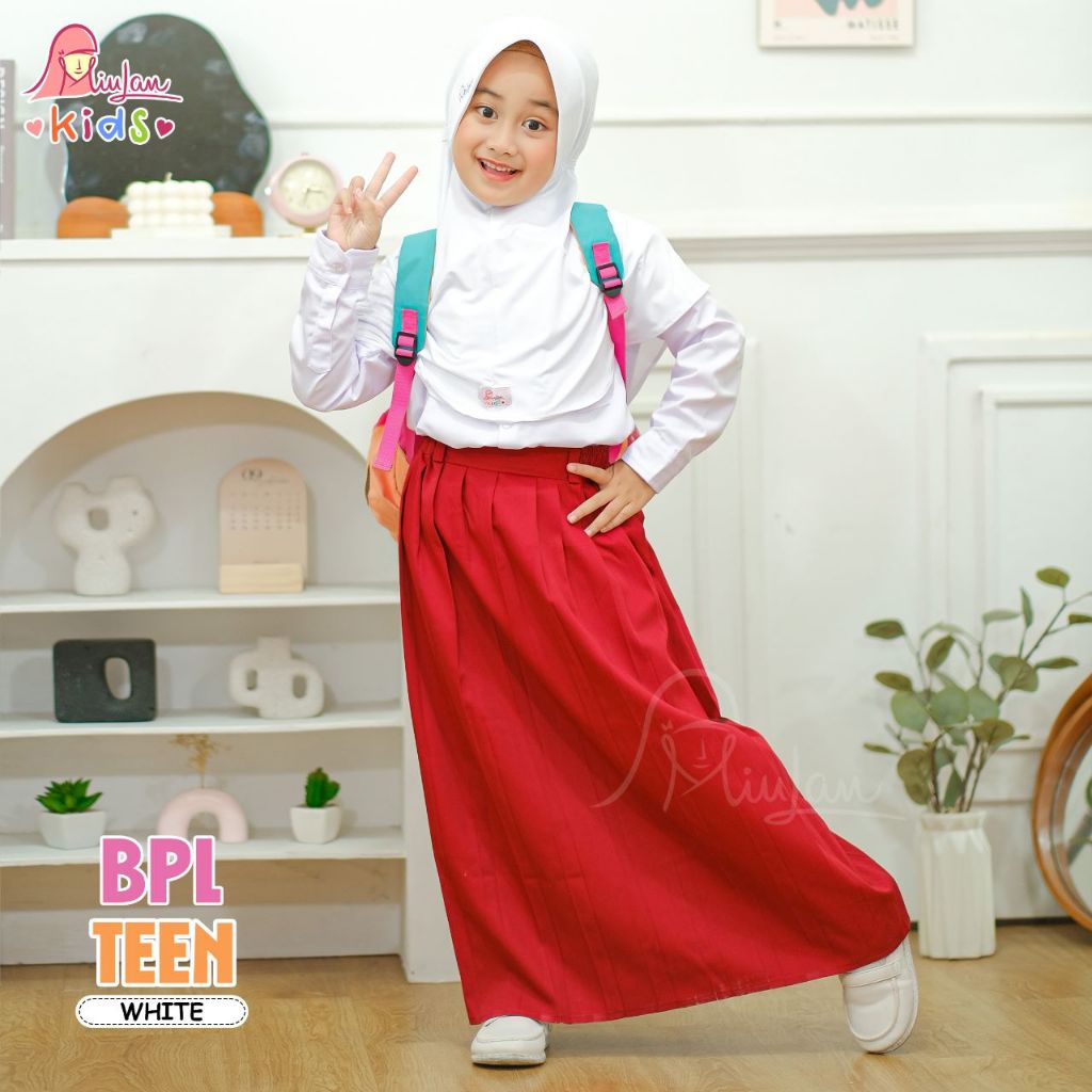 BPL TEEN MIULAN HIJAB Jilbab Anak Sekolah SD / MI 7-10 Tahun Jersey Nyaman