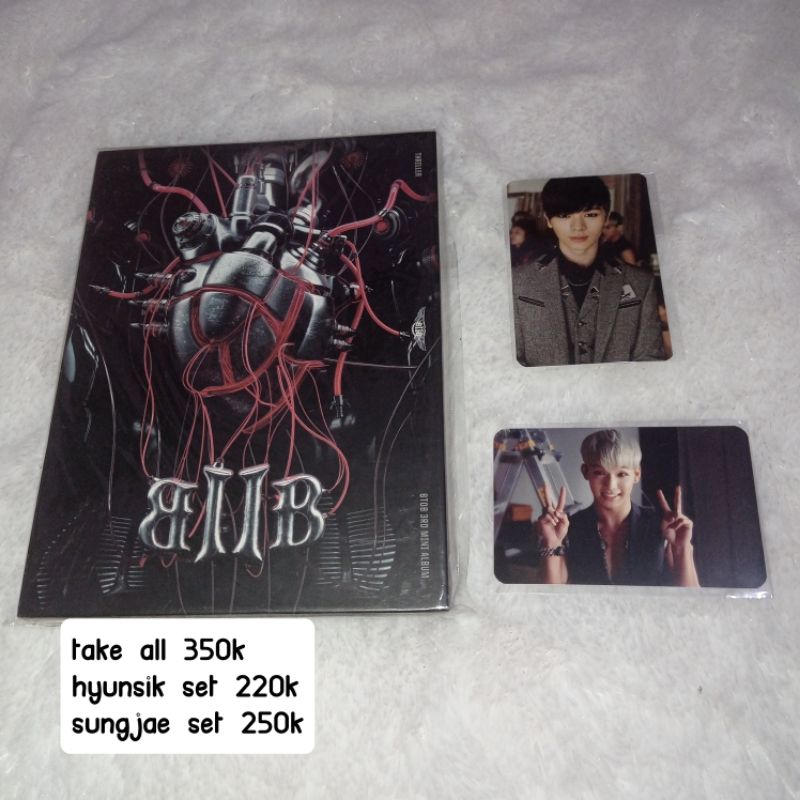 BTOB THRILLER ALBUM SUNGJAE SET HYUNSIK SET