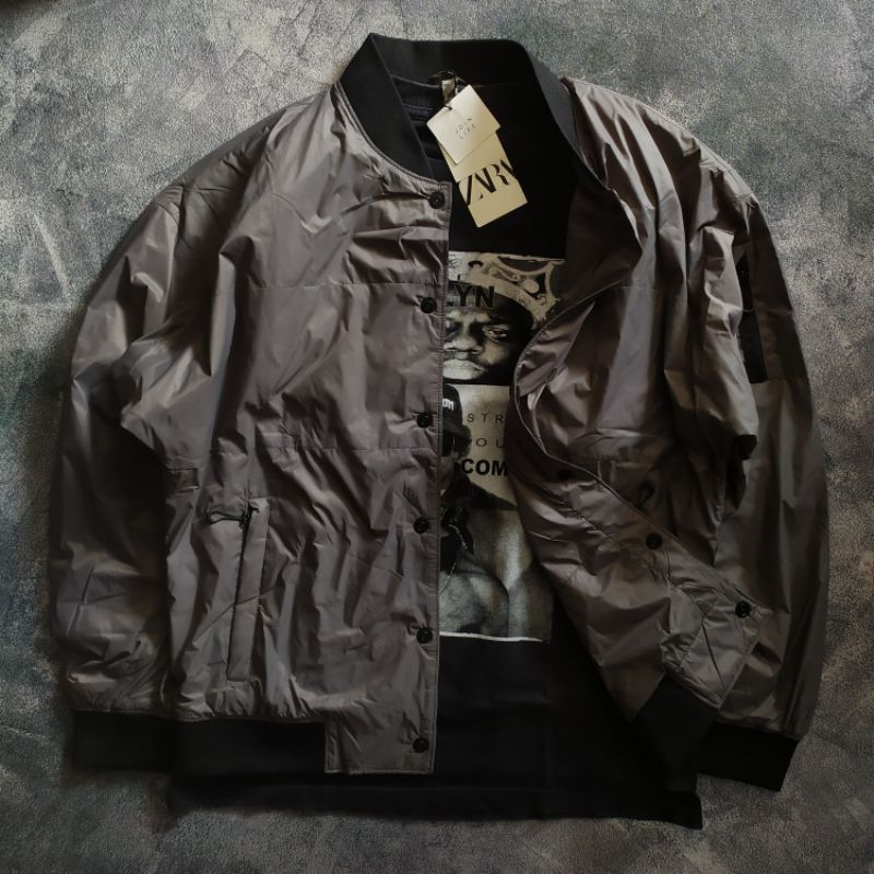 Zara Bomber Varsity Jacket