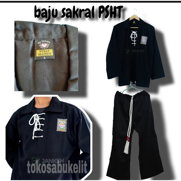 Baju Sakral Siswa PSHT / Sakral Siswa PSHT / Baju Sakral / Baju Silat / Baju Sakral Kancing