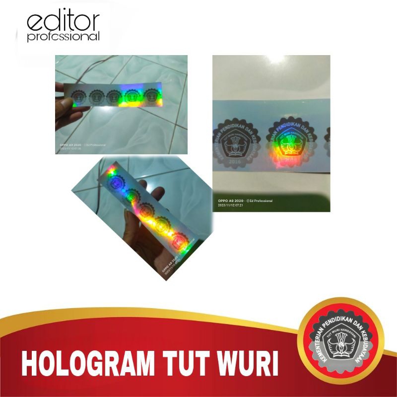 

Stiker holo tutwuri custom