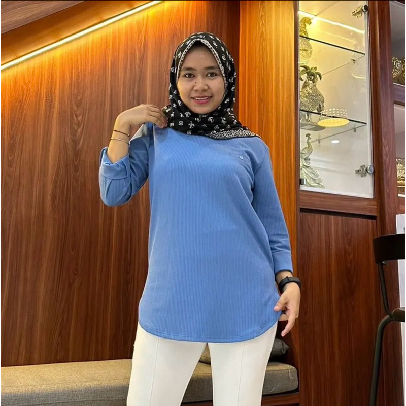 (NAYLA BLOUSE) KAOS POLOS WANITA/ KAOS FENOMENAL/phenomenal LENGAN PANJANG