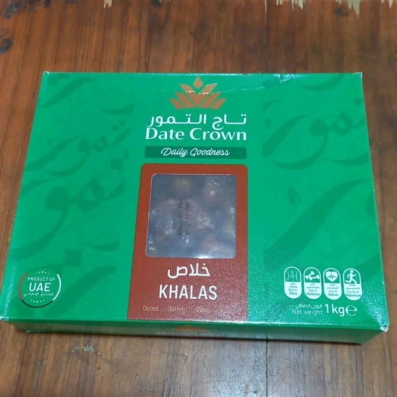 

KURMA DATE CROWN KHALAS Premium Emirates Dates 1 KG TERBARU