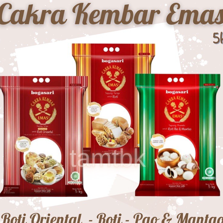 

Grosir [Tamtbk] Cakra Kembar Emas Roti Oriental, Roti, Pao & Mantao BOGASARI Terupdate