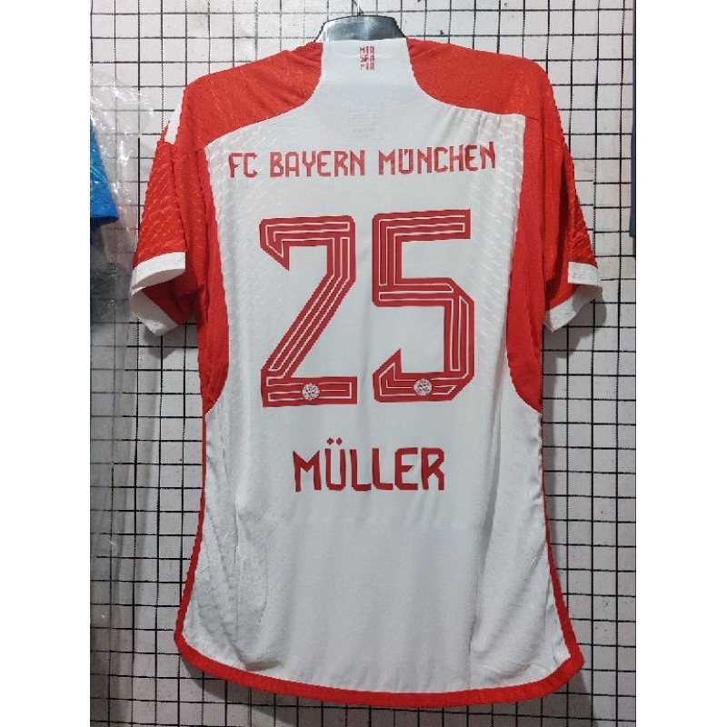 Jersey Bayern Munchen Home 2023 Player Issue+ Nameset Muller