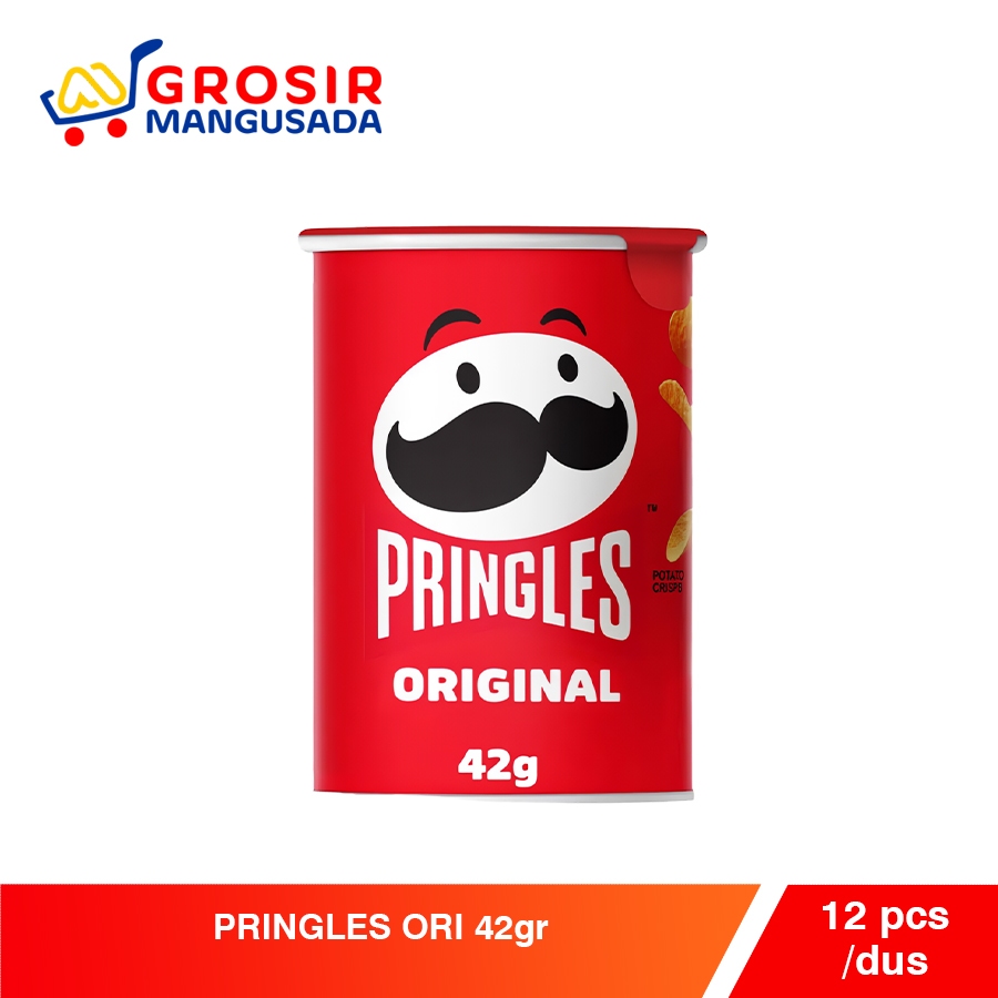 

Grosir 6 pcs Snack Pringles Ori 42 Gr / Keripik Kentang Pringles Original