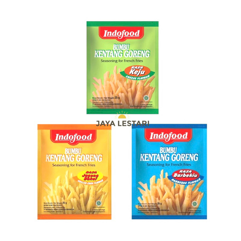 

Indofood Bumbu Kentang Goreng (25g) (3 Varian Rasa)