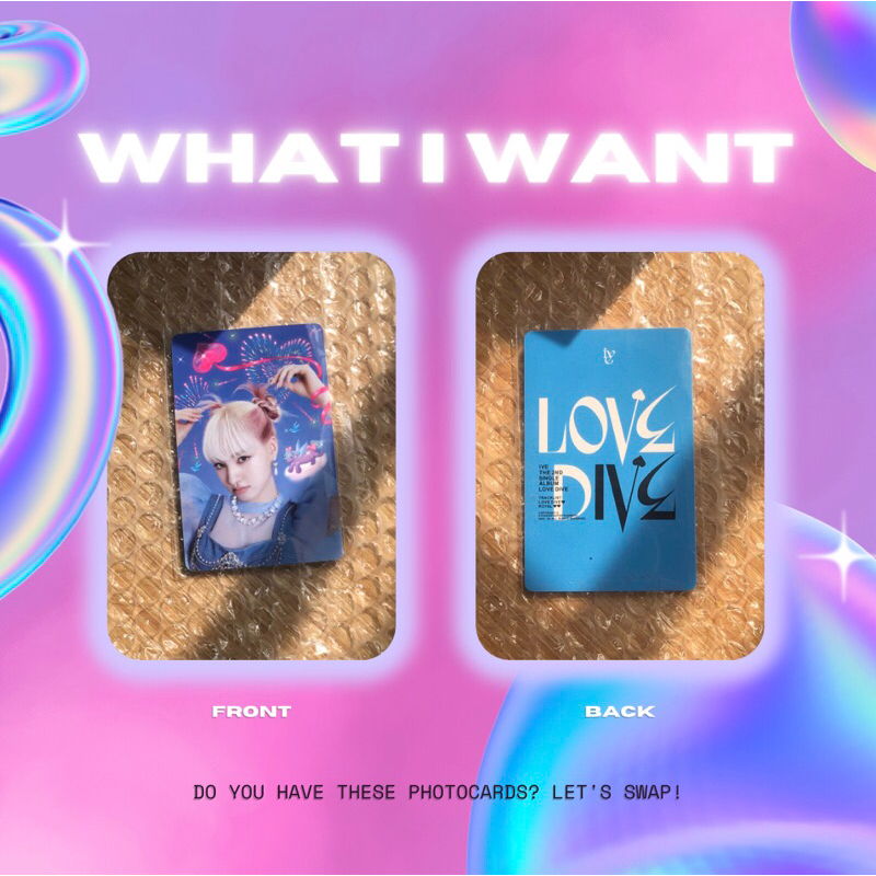 Ive photocard ive lomo card per/pcs 