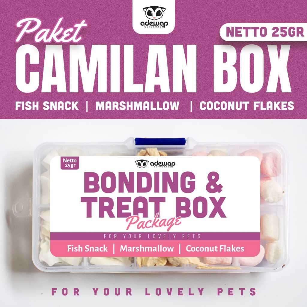 ADEWAP GLIDER Mini Box Snack Sugar Glider Mix
