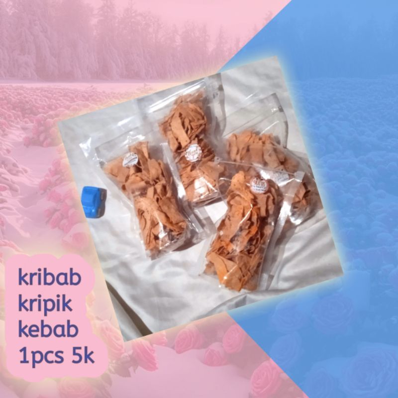 

kribab, kripik kebab.