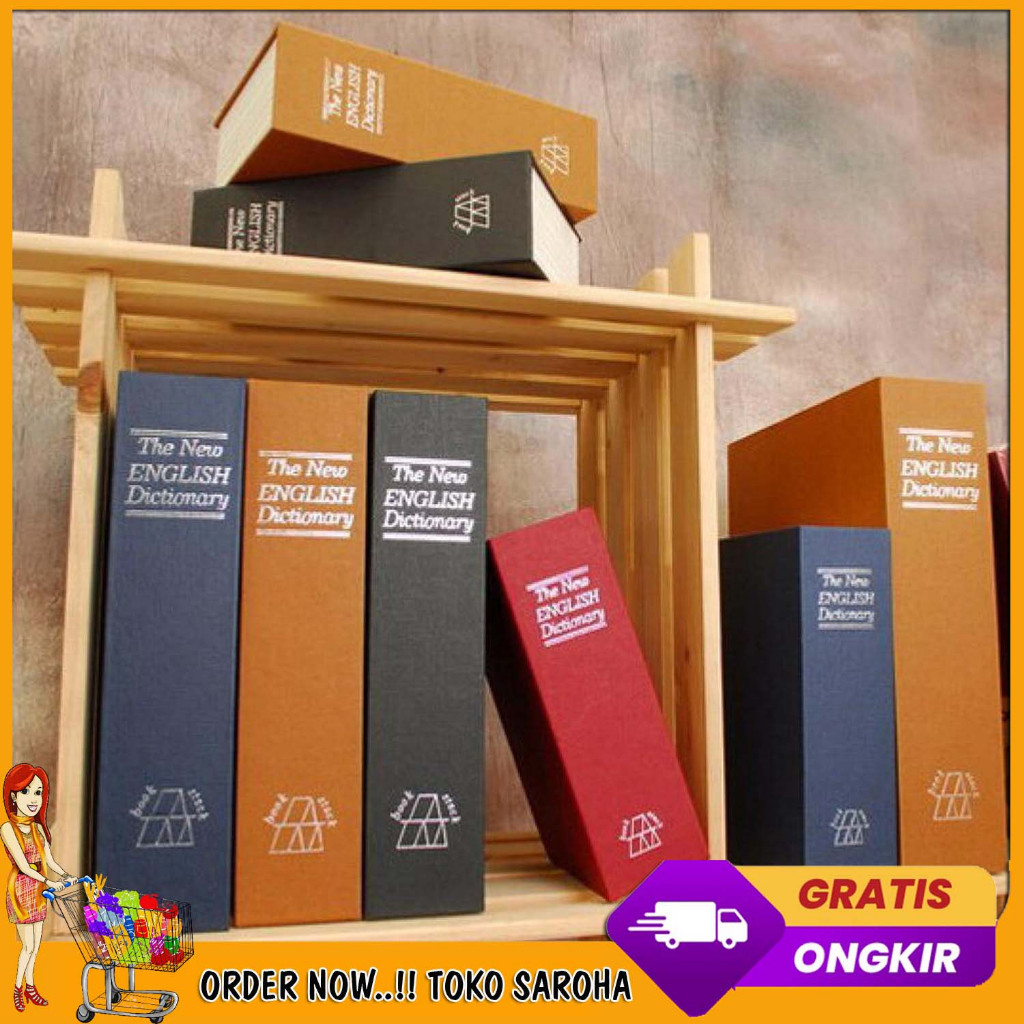 Brankas Buku Penyimpanan Uang Kotak Berangkas Kecil Mini Kode Tempat Perhiasan Emas