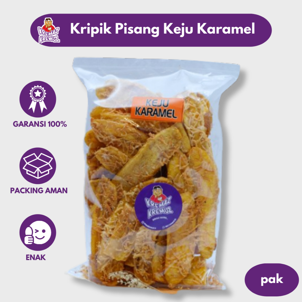 

KERIPIK PISANG KEJU KARAMEL GURIH RENYAH