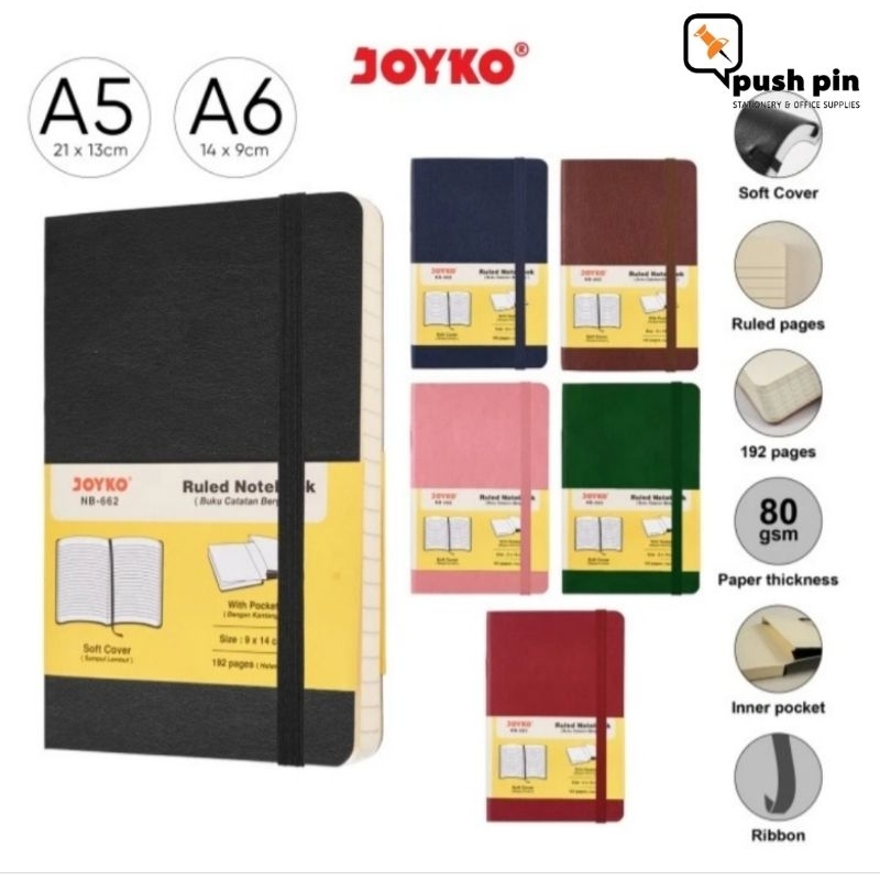 

Joyko Notebook Buku Tulis Catatan Diary Agenda Soft Cover NB-662