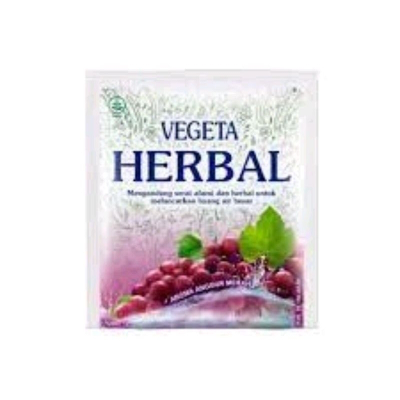 

Vegeta herbal Rasa anggur Ready per sachet