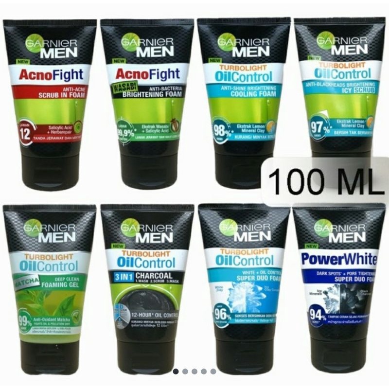 Garnier Men Facial Foam 100Ml / Garnier Men Besar Sabun Muka Pria
